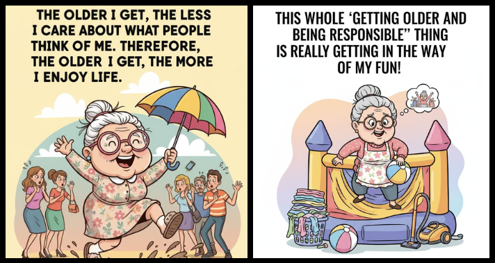 An Aged Women Shows The Humor Hidden in Everyday Moments (20 Jokes)